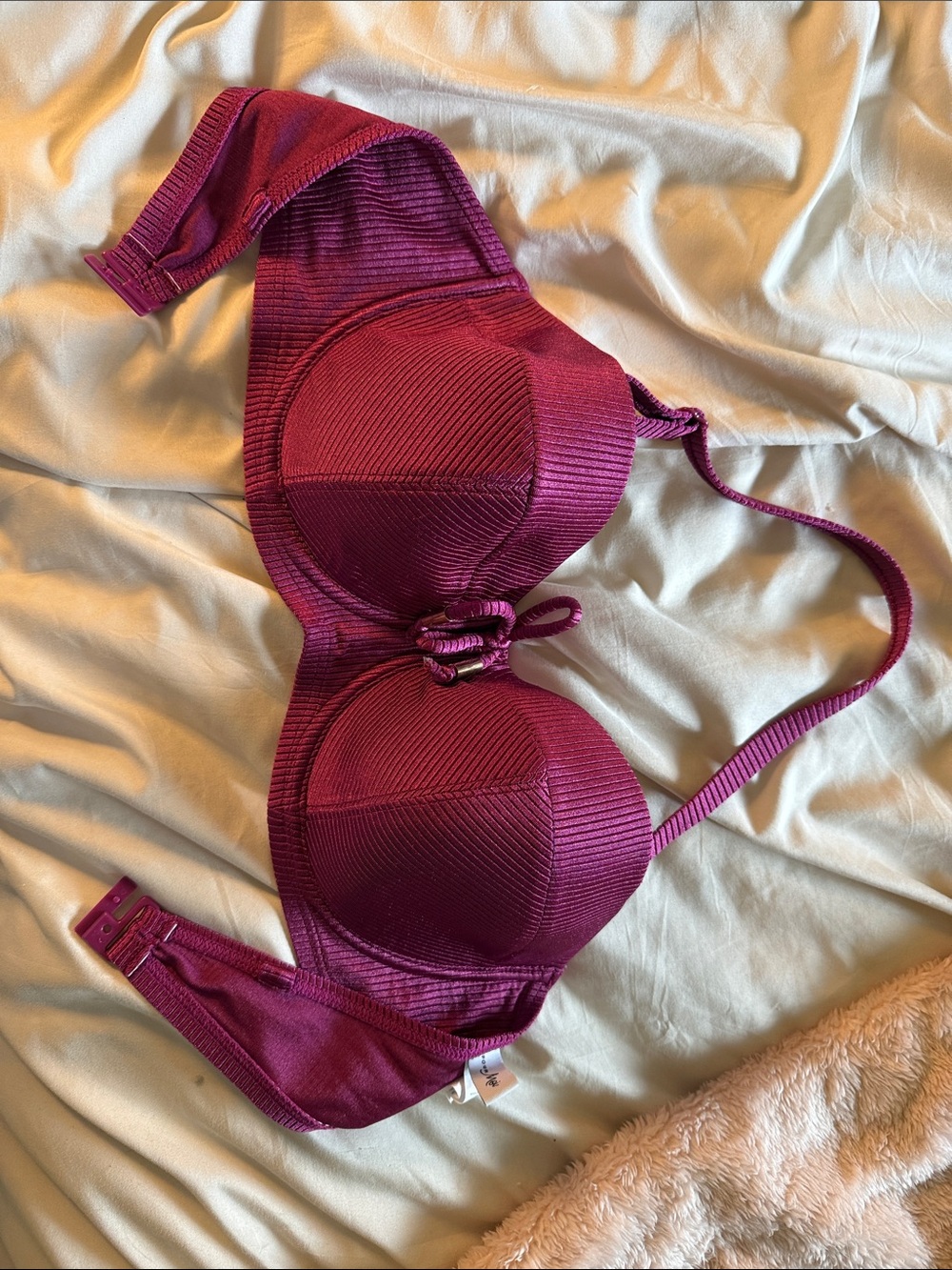 Pour Moi bikini set size large (14) bottoms and 36DD top in good used condition - Picture 6 of 9